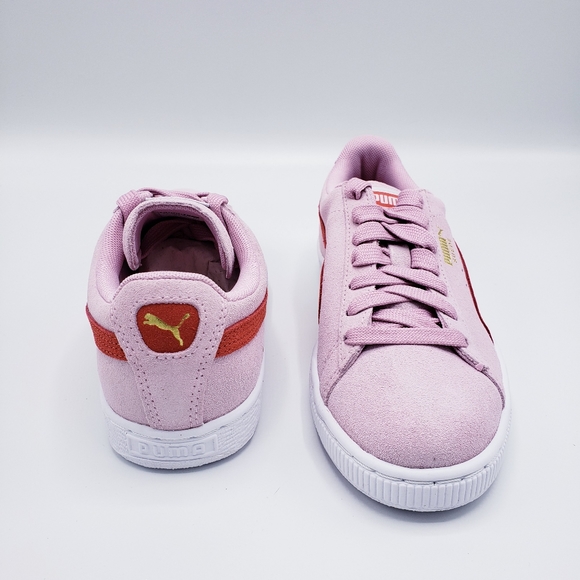 Puma Suede Classic Pink & Red Hibiscus - Picture 4 of 5